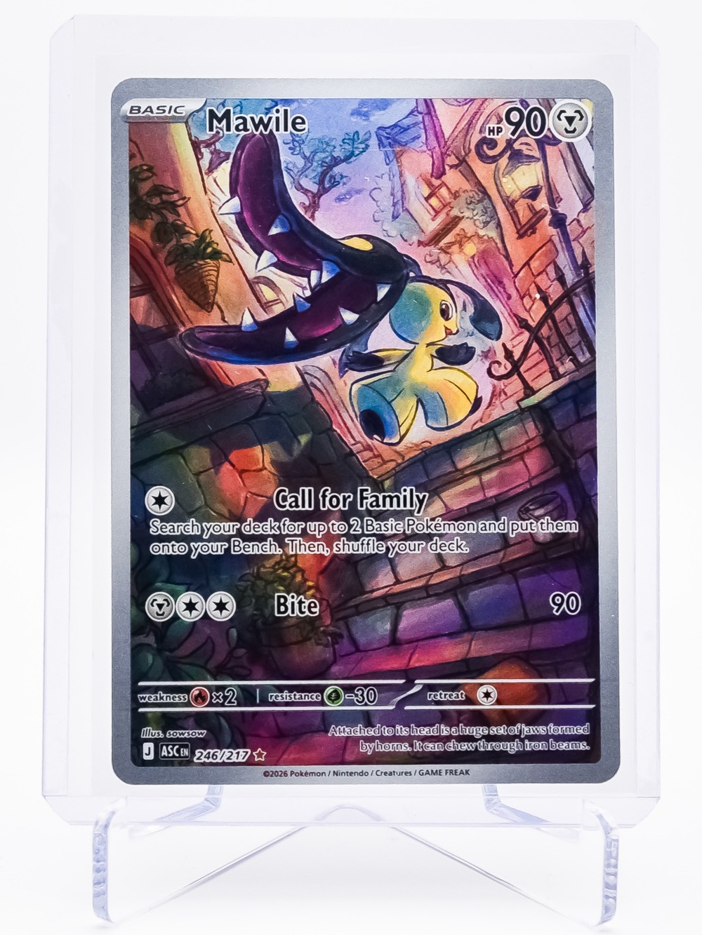 Pokemon Card Mawile 246/217 Illustration Rare Holo Ascended Heroes NM